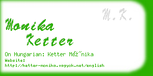 monika ketter business card